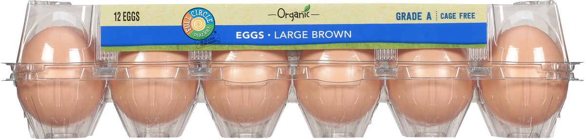 slide 8 of 9, Full Circle Market Organic Cage Free Brown Eggs Large 12 ea, 12 ct