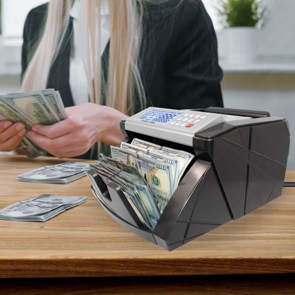 slide 3 of 8, Nadex V1854 Money Counter, Counterfeit Detector And Single Denomination Bill Counter, 11""H X 11""W X 5""D, 1 ct