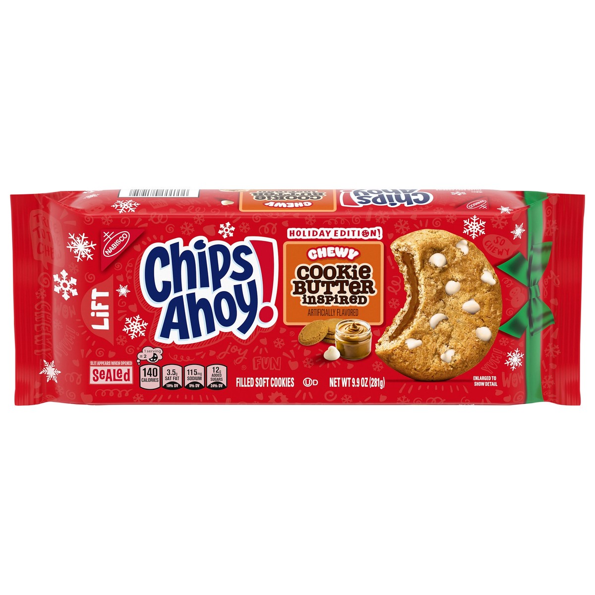 slide 1 of 5, CHIPS AHOY! Chewy Cookie Butter-Inspired Cookies, Limited Edition Holiday Treats, 9.9 oz, 9.9 oz