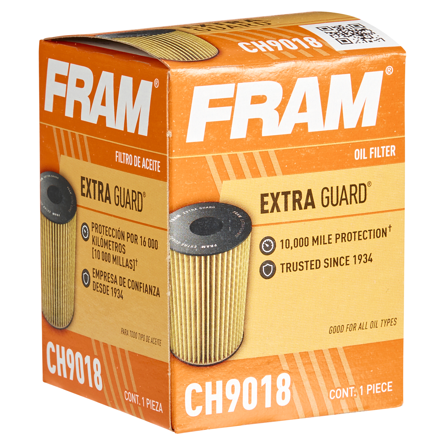 slide 4 of 5, Fram Extra Guard Oil Filter CH9018, 1 ct