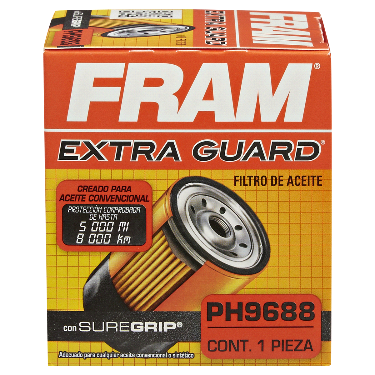 slide 5 of 6, Fram Extra Guard Oil Filter PH9688, 1 ct