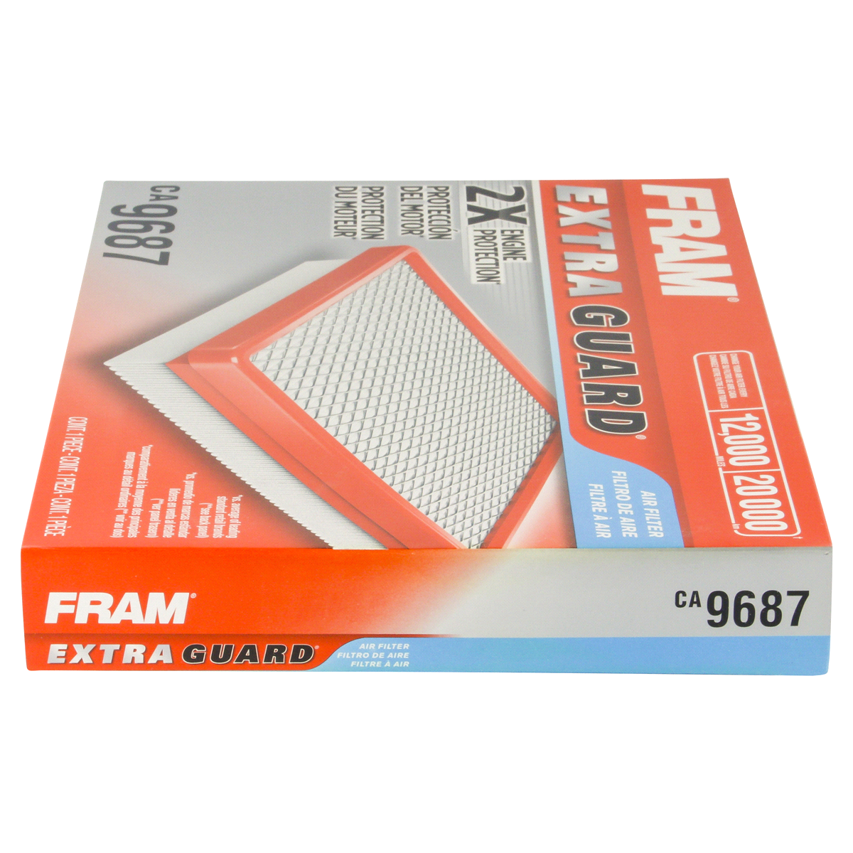 slide 3 of 6, Fram Extra Guard Air Filter CA9687, 1 ct