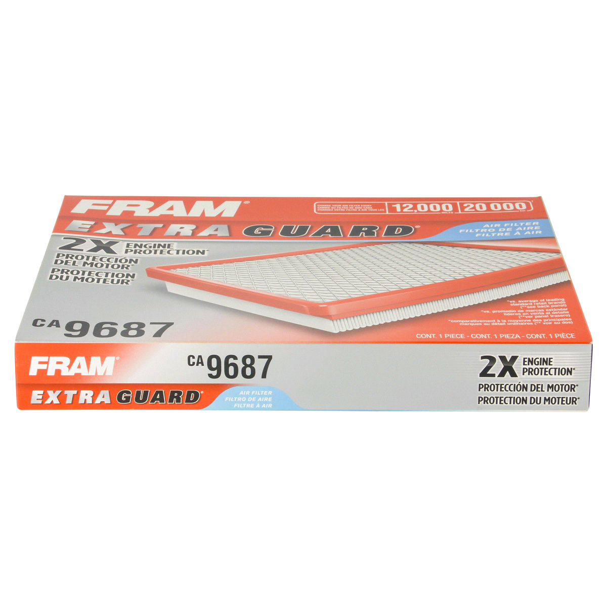 slide 4 of 6, Fram Extra Guard Air Filter CA9687, 1 ct