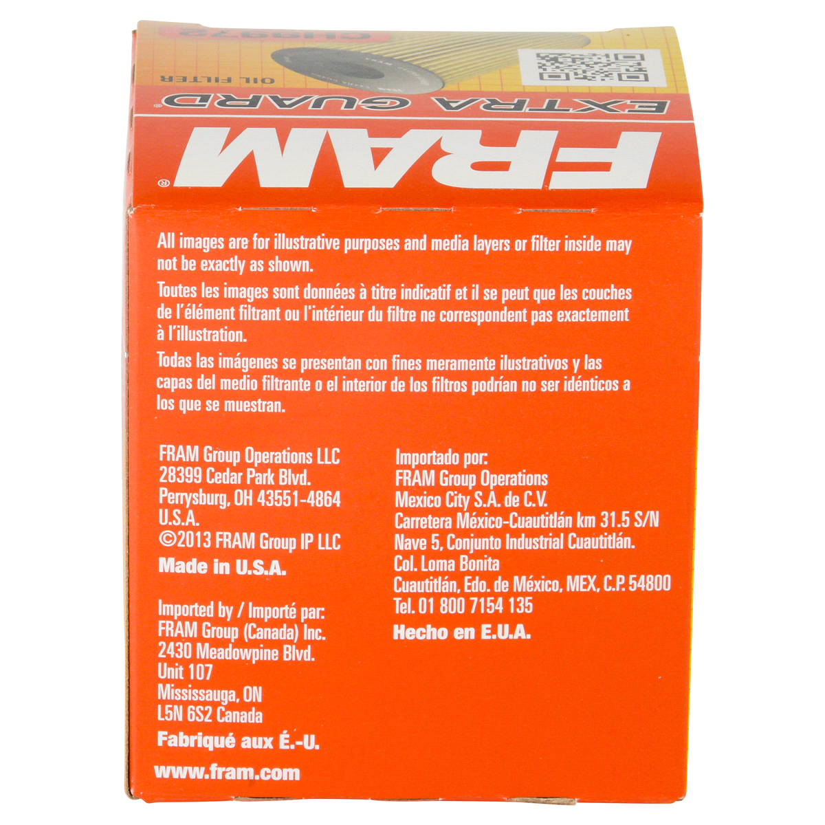 slide 2 of 6, Fram Extra Guard Oil Filter CH9972, 1 ct