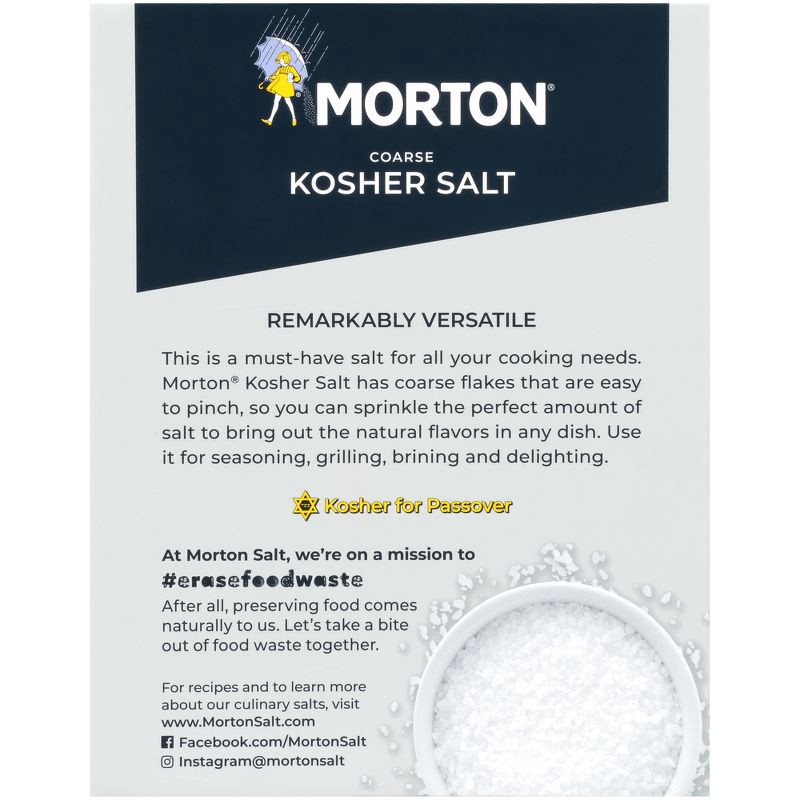 slide 6 of 10, Morton Coarse Kosher Salt - 48oz, 48 oz
