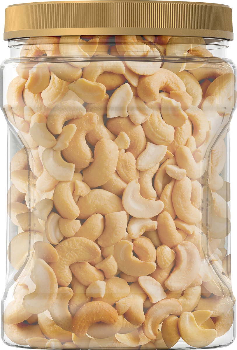 slide 4 of 9, Planters Cashews Jumbo Fancy Whole Premium Quality With Sea Salt Jar - 33 Oz, 33 oz