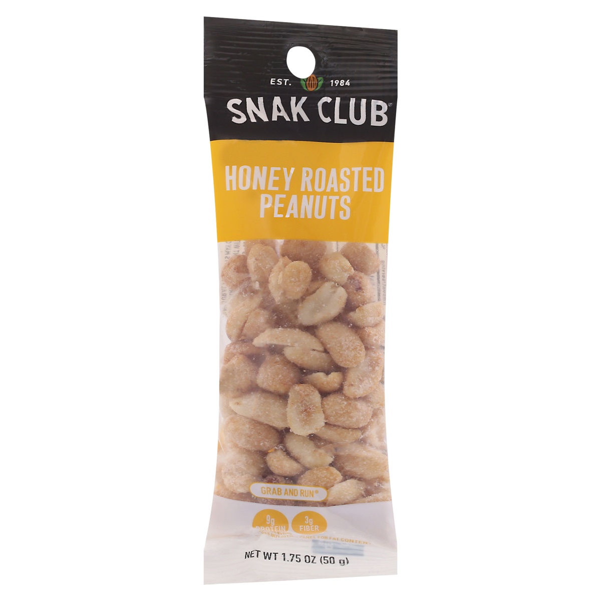 slide 3 of 9, Snak Club Hny Roasted Peanuts, 1.7 oz