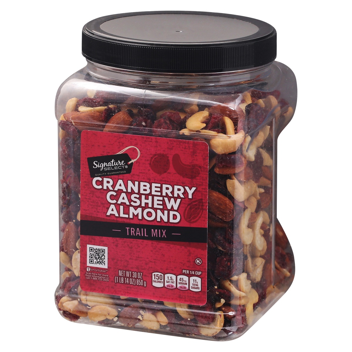 slide 3 of 9, Signature Select Cranberry Cashew Almond Trail Mix 30 oz, 