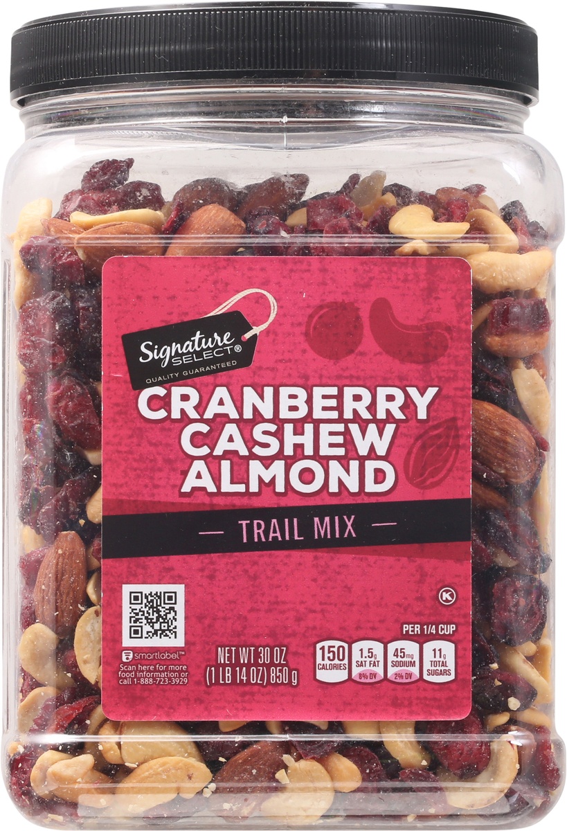 slide 6 of 9, Signature Select Cranberry Cashew Almond Trail Mix 30 oz, 