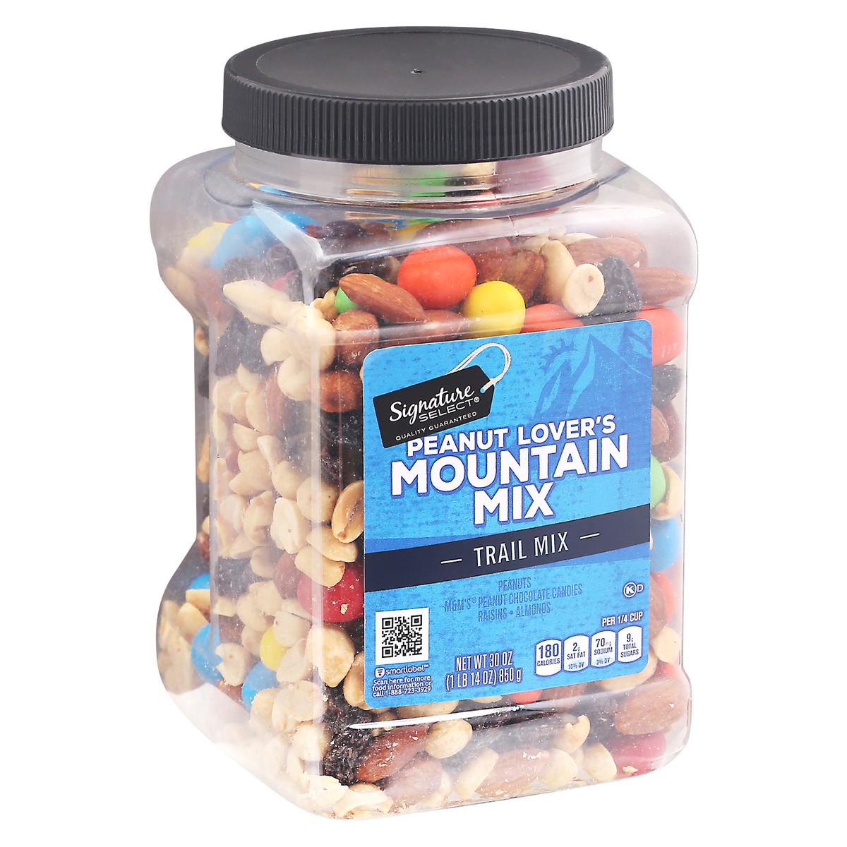 slide 2 of 9, Signature SELECT Trail Mix Peanut Lovers Mountain, 30 oz