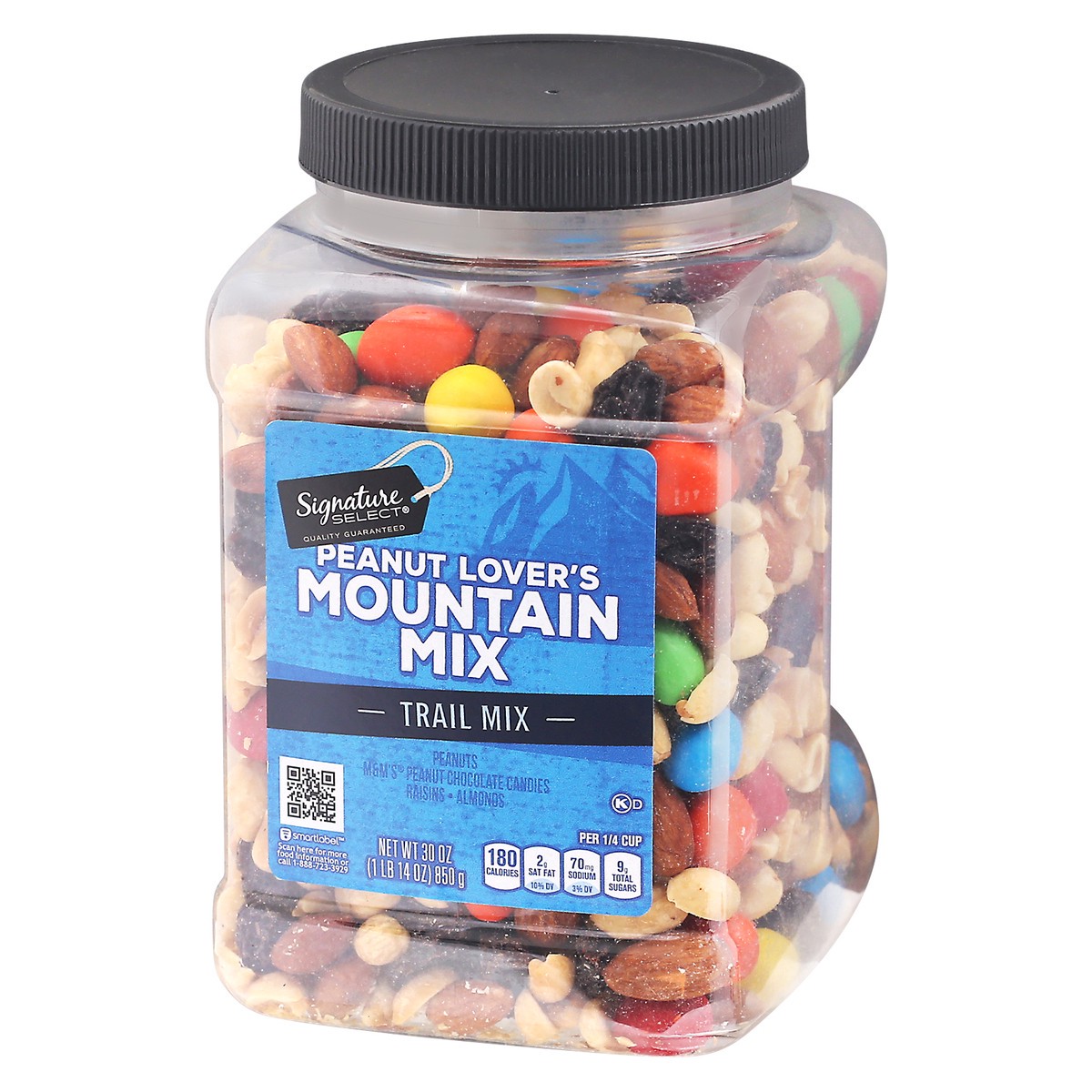 slide 3 of 9, Signature SELECT Trail Mix Peanut Lovers Mountain, 30 oz