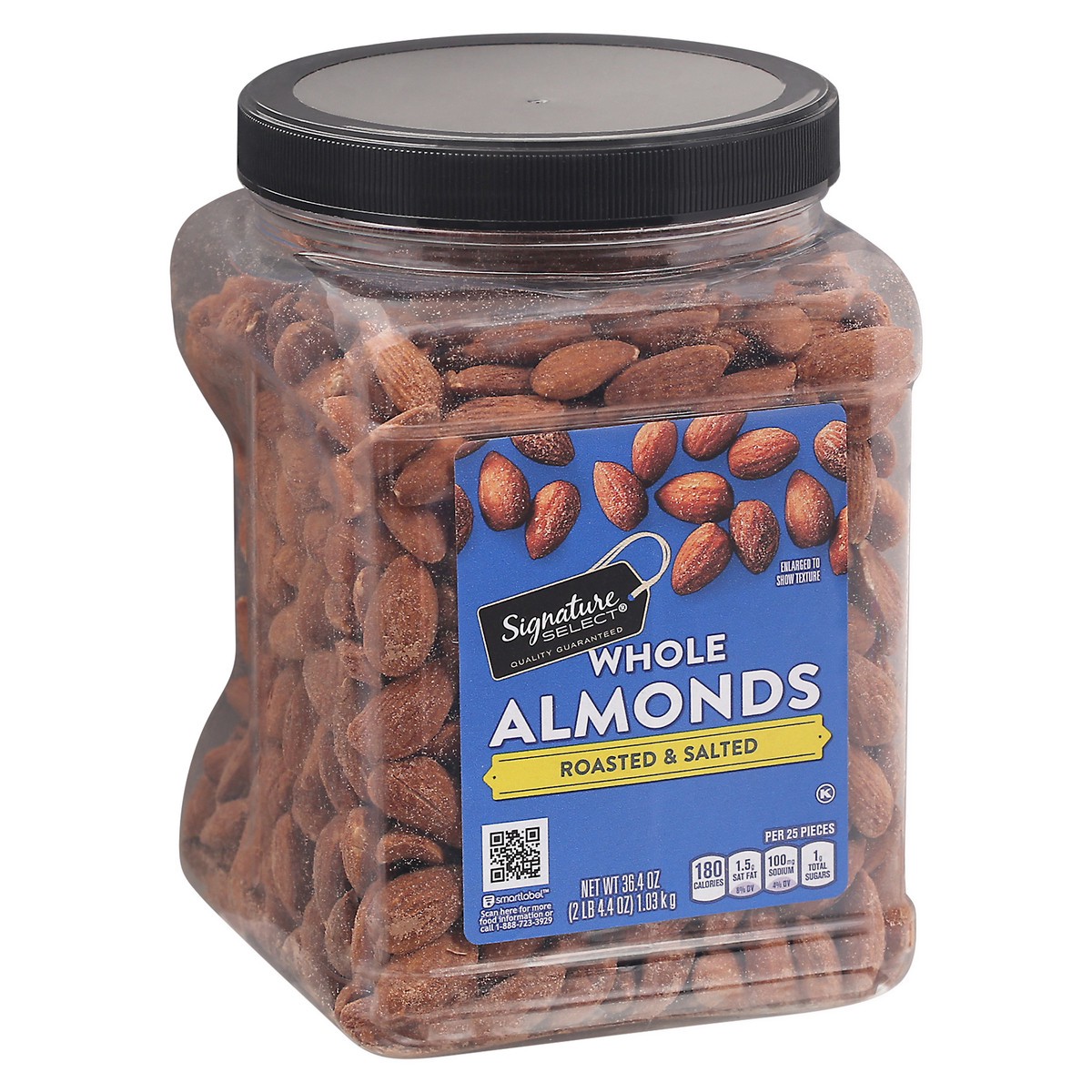 slide 5 of 9, Signature Select Roasted & Salted Whole Almonds 36.4 oz, 36.4 oz