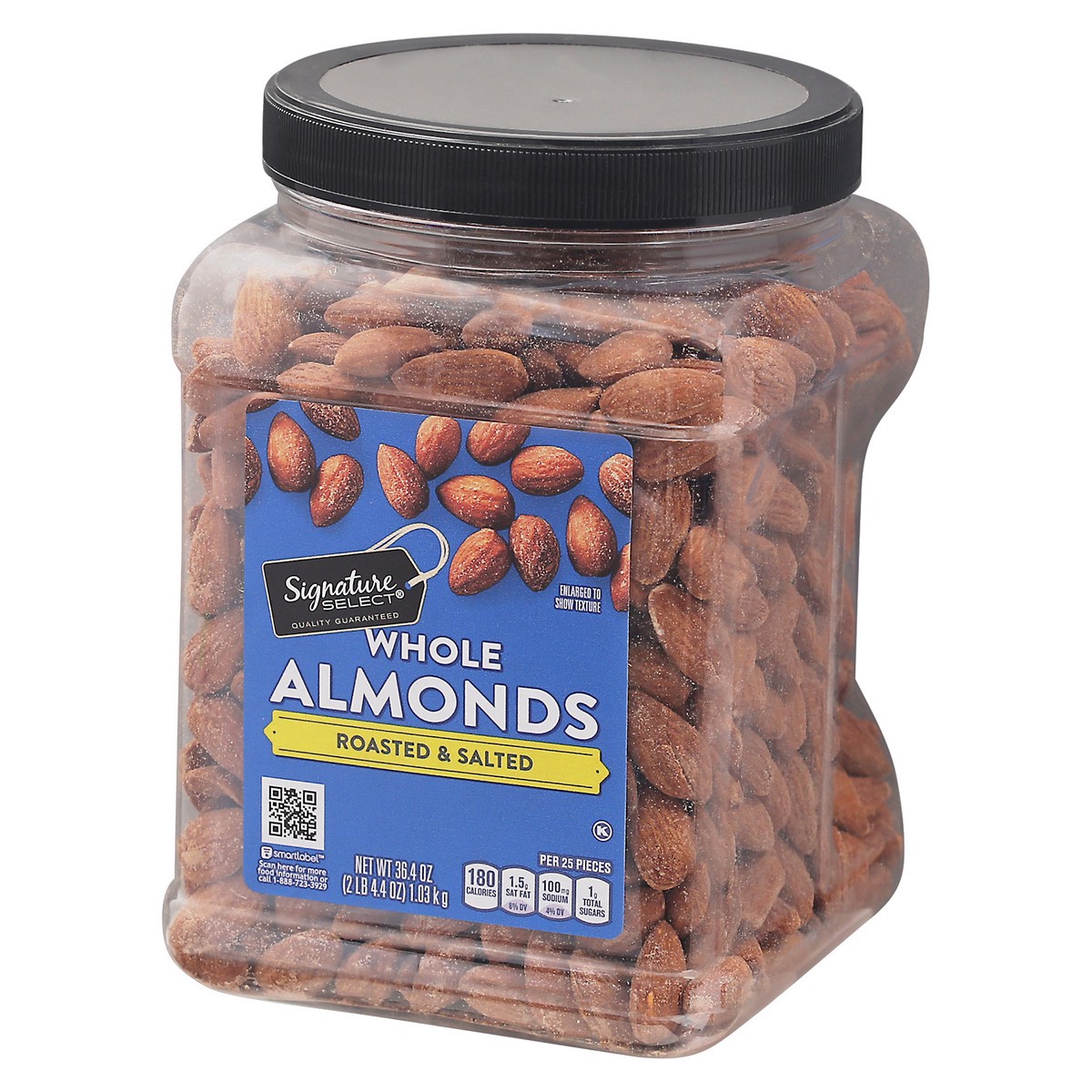 slide 6 of 9, Signature Select Roasted & Salted Whole Almonds 36.4 oz, 36.4 oz