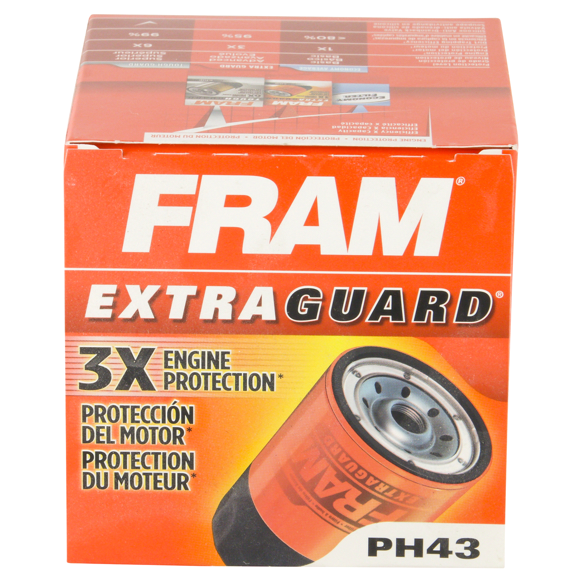 slide 6 of 6, Fram Extra Guard Oil Filter PH43, 1 ct