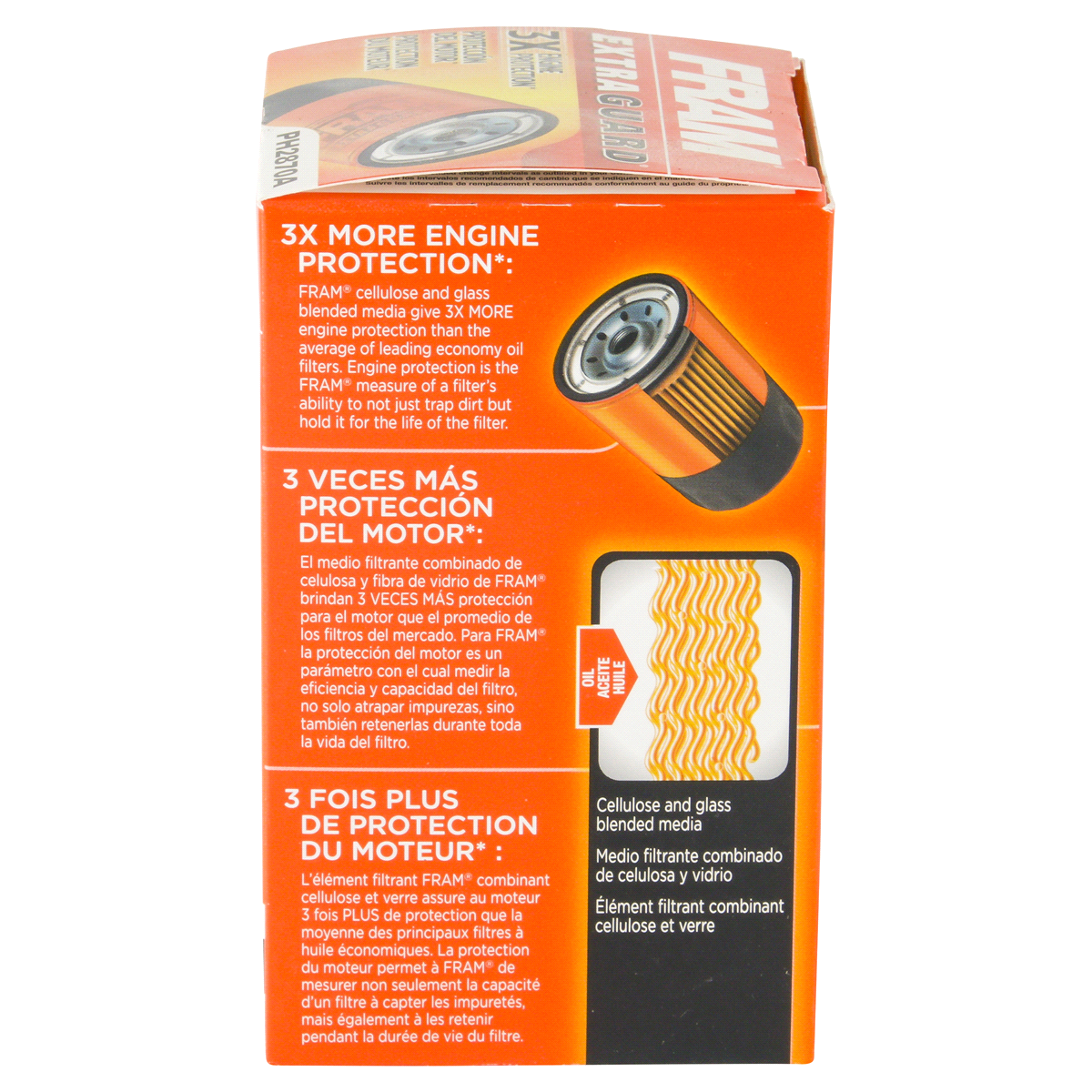 slide 2 of 6, Fram Extra Guard Oil Filter PH2870A, 1 ct