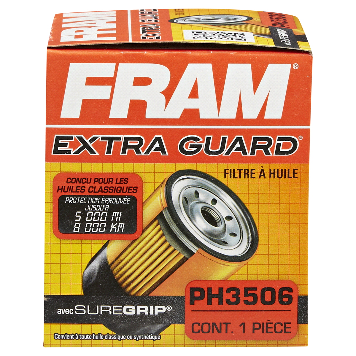 slide 3 of 6, Fram Extra Guard Oil Filter PH3506, 1 ct