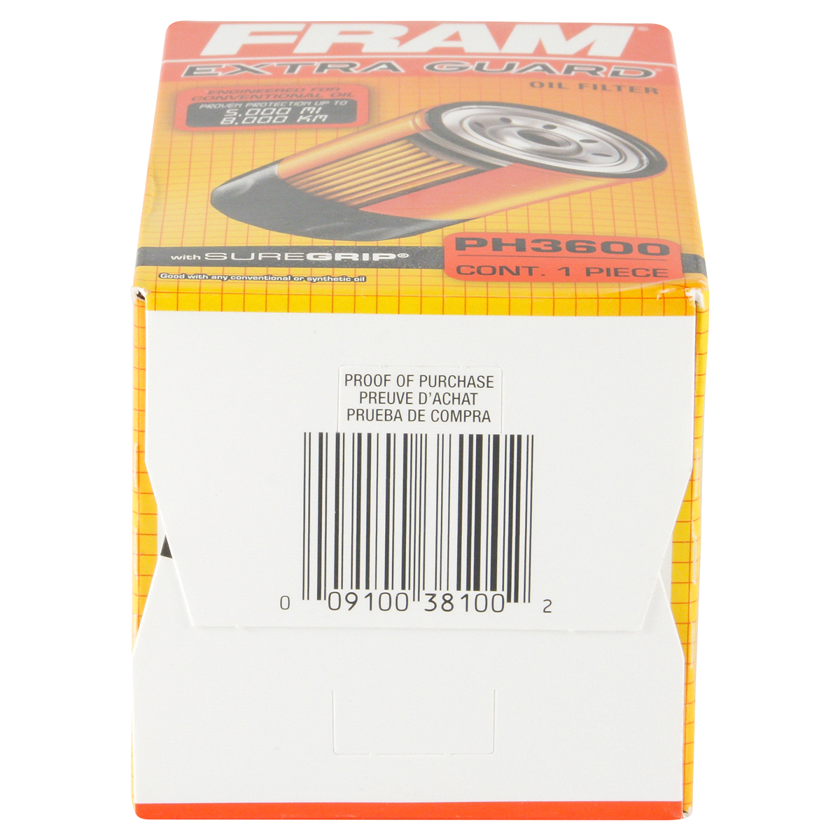 slide 5 of 6, Fram Extra Guard Oil Filter PH3600, 1 ct