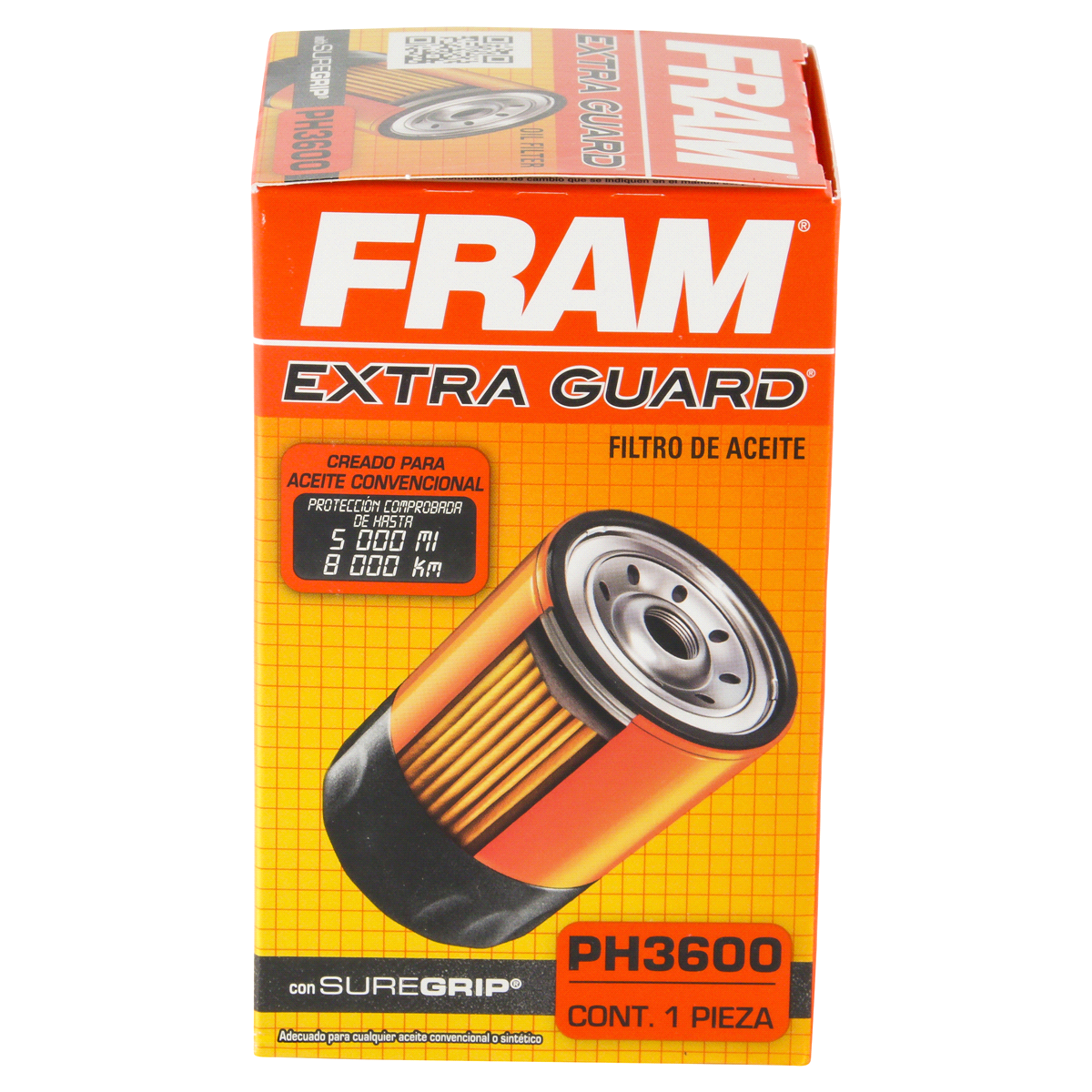 slide 3 of 6, Fram Extra Guard Oil Filter PH3600, 1 ct