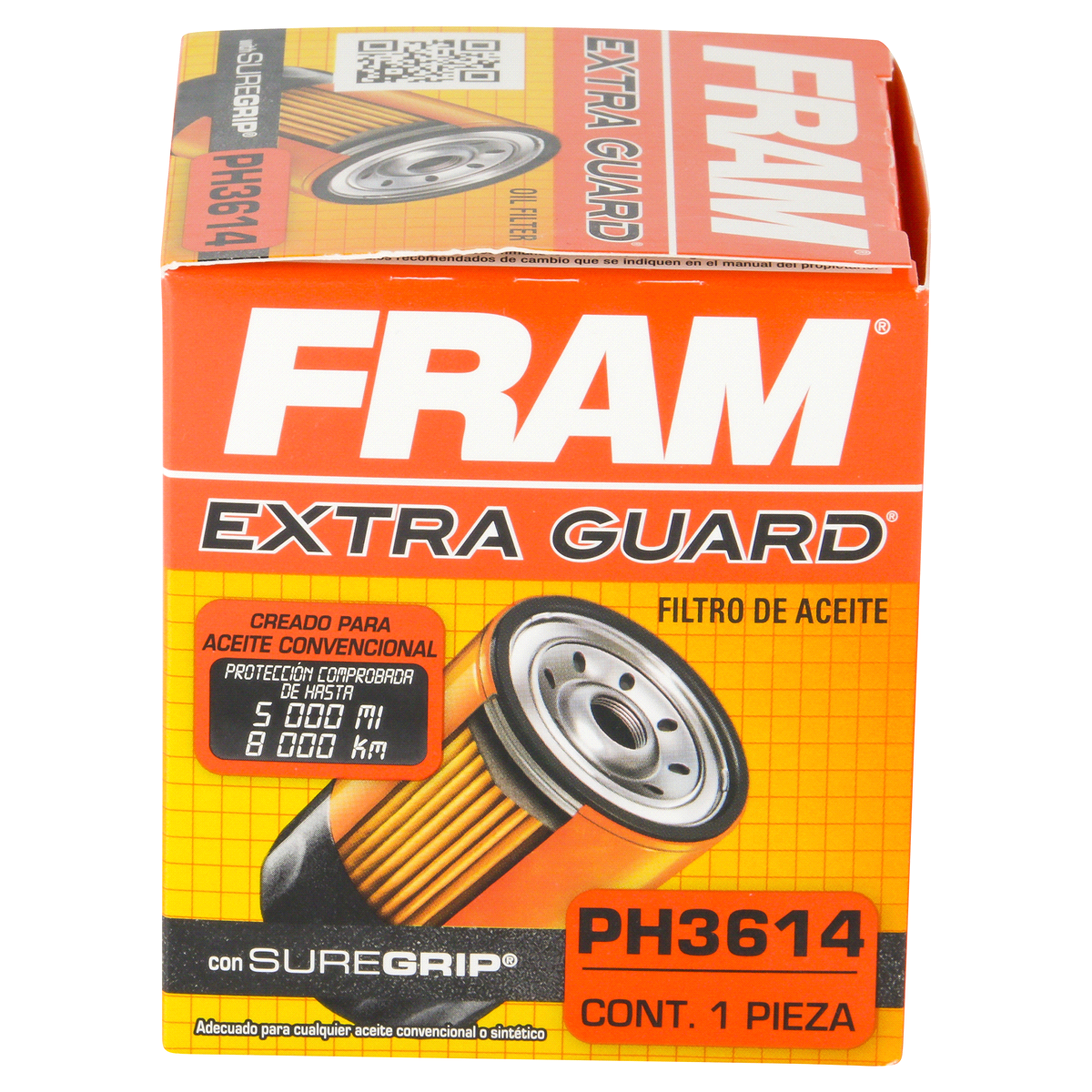 slide 2 of 6, Fram Extra Guard Oil Filter PH3614, 1 ct