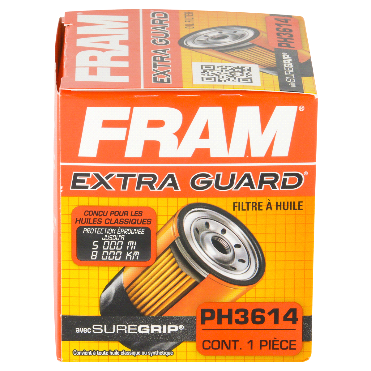 slide 3 of 6, Fram Extra Guard Oil Filter PH3614, 1 ct