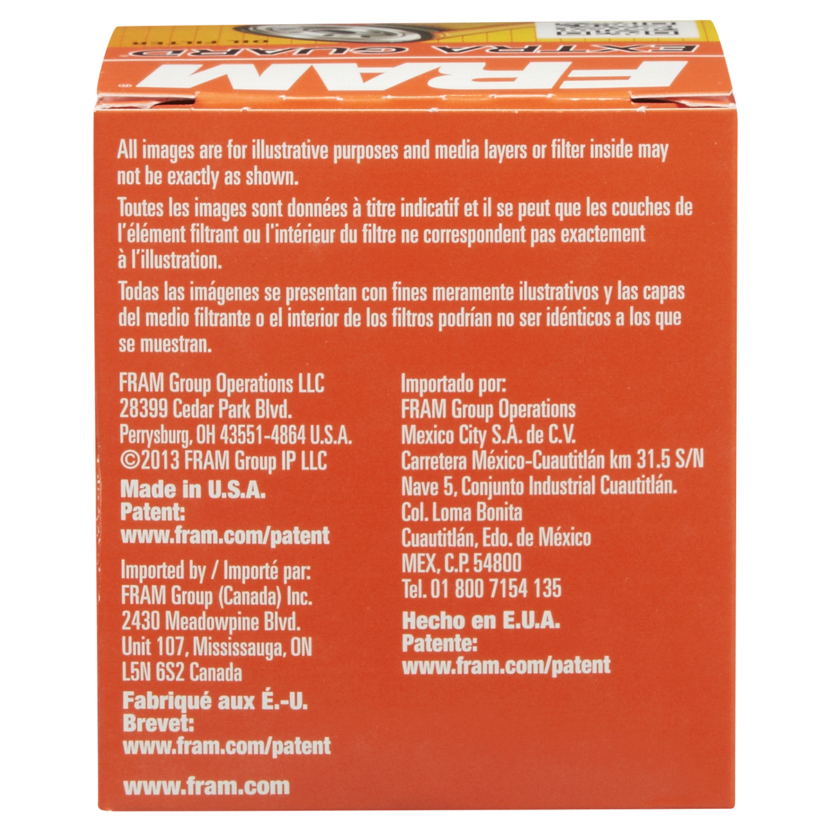 slide 5 of 6, Fram Extra Guard Oil Filter Ph3593a, 1 ct