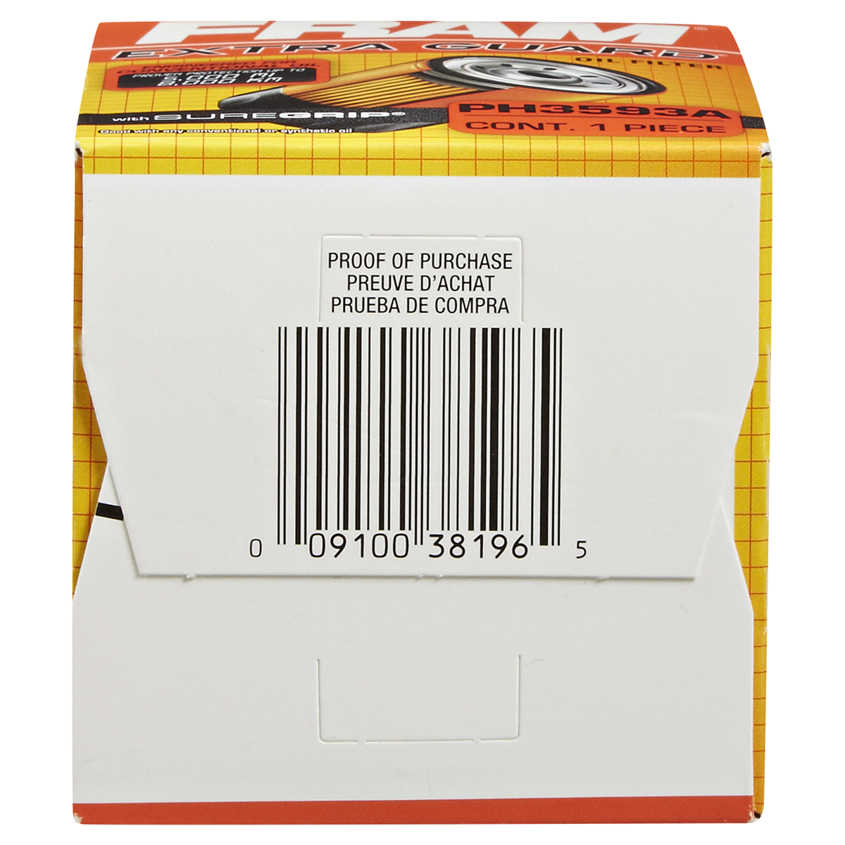 slide 2 of 6, Fram Extra Guard Oil Filter Ph3593a, 1 ct