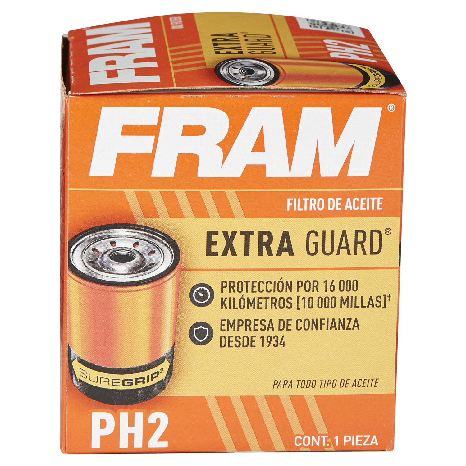 slide 2 of 5, Fram Extra Guard Oil Filter PH2, 1 ct