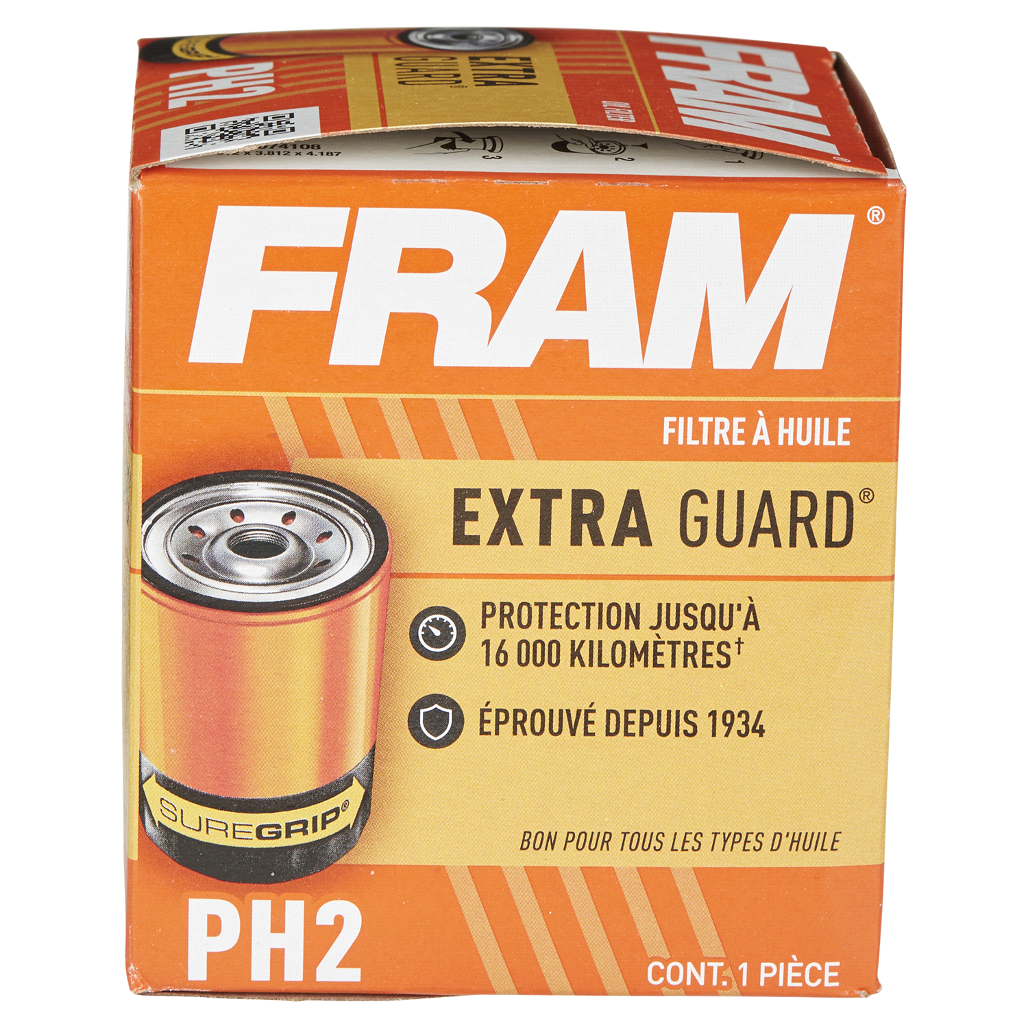 slide 3 of 5, Fram Extra Guard Oil Filter PH2, 1 ct