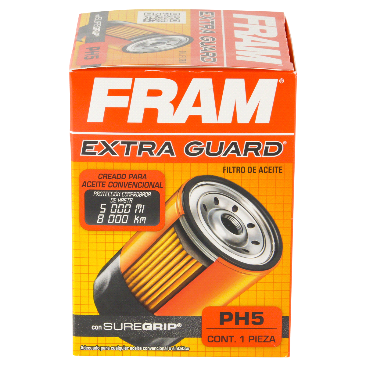 slide 3 of 6, Fram Extra Guard Oil Filter PH5, 1 ct