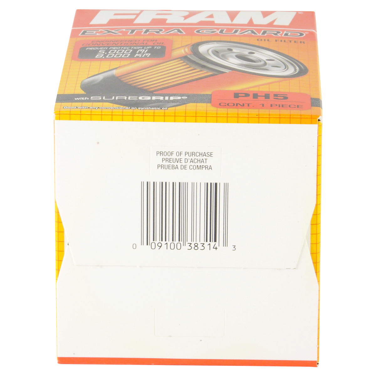 slide 2 of 6, Fram Extra Guard Oil Filter PH5, 1 ct