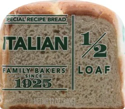 Lewis D'Agostino's 1/2 Loaf Italian Bread 12 oz