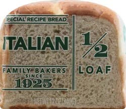 Lewis Bakeries Italian Half Loaf Bread, 1/2 Loaf, 12 oz