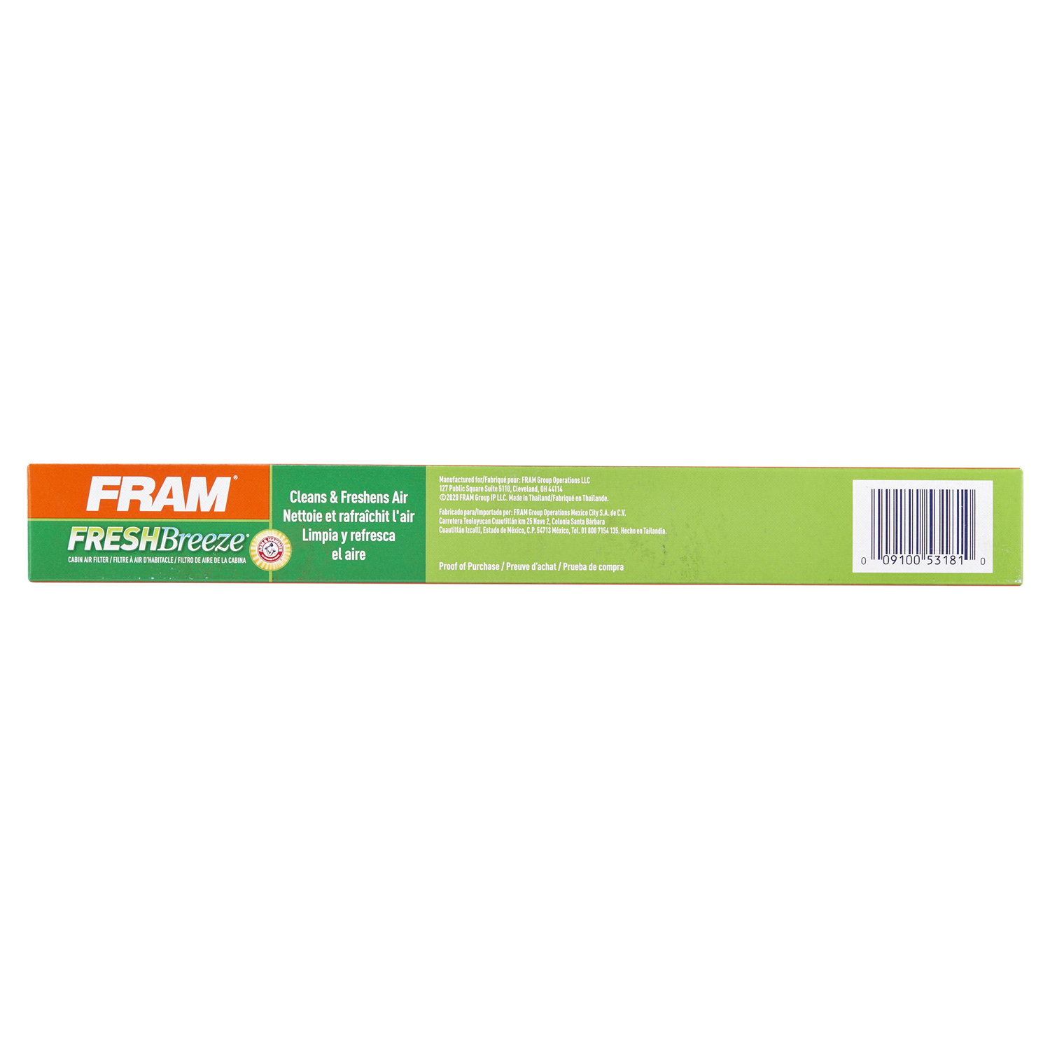 slide 5 of 5, Fram Fresh Breeze Cabin Air Filter CF8392A, 1 ct