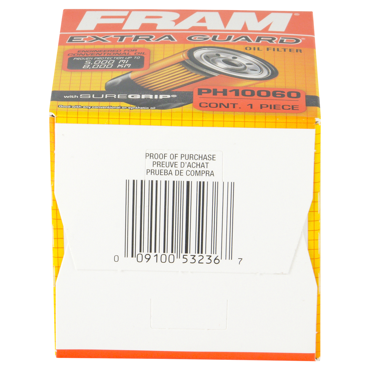 slide 4 of 6, Fram Oil Filter, Extra Guard, 1 ct