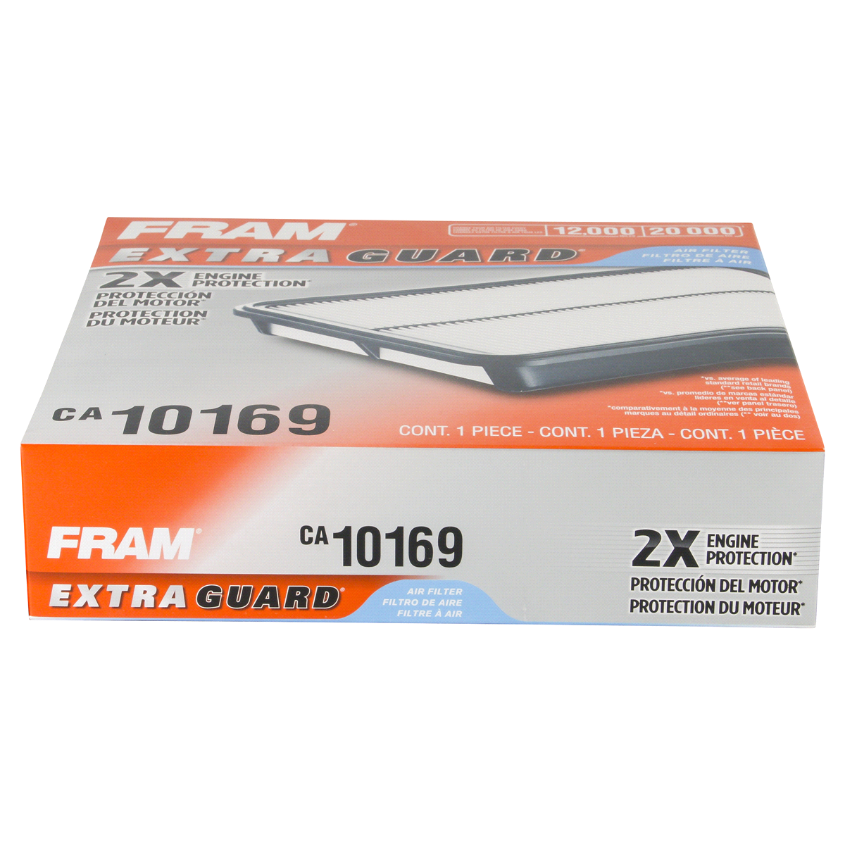 slide 5 of 6, Fram Extra Guard Air Filter CA10169, 1 ct
