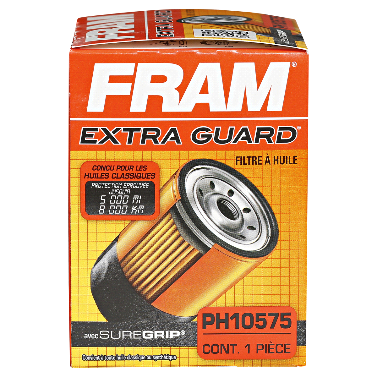 slide 2 of 5, Fram Extra Guard Oil Filter PH10575, 1 ct