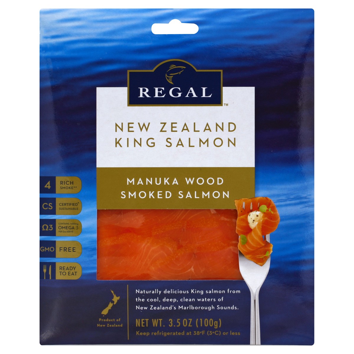 slide 2 of 4, Regal New Zealand King Salmon Manuka, 3.5 oz