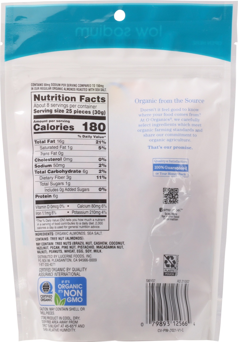 slide 5 of 9, O Organics O Orgnc Almonds Roasted Lightly Salted, 8 oz