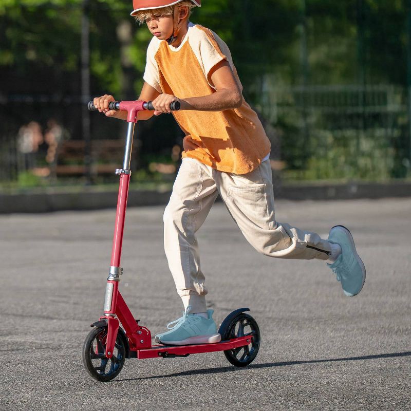 slide 7 of 10, Jetson Hex Kick Scooter - Red: Aluminum Frame, Adjustable Handlebar, 220 lb Capacity, 220 lb