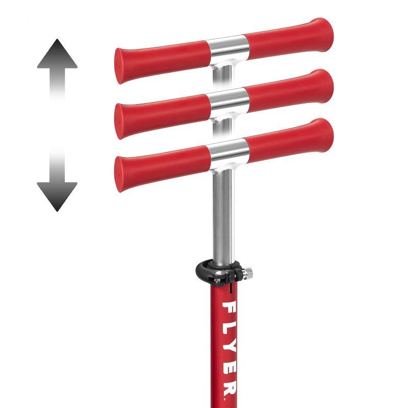 slide 8 of 13, Radio Flyer Glider Junior Kick Scooter with Light Up Wheels: 3-Wheel, Ages 2-5, 44 lb Capacity, 44 lb