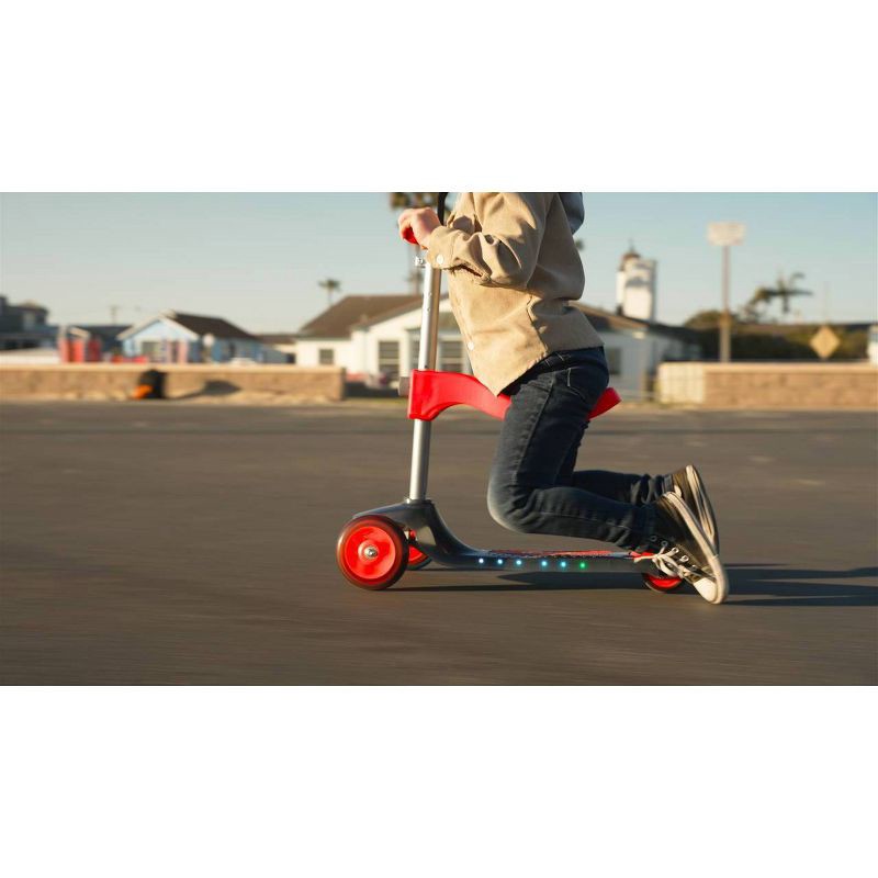 slide 5 of 6, Razor Rollie DLX Kick Scooter - Red: 3-Wheel, Heel Brakes, Ages 2-4, 1 ct