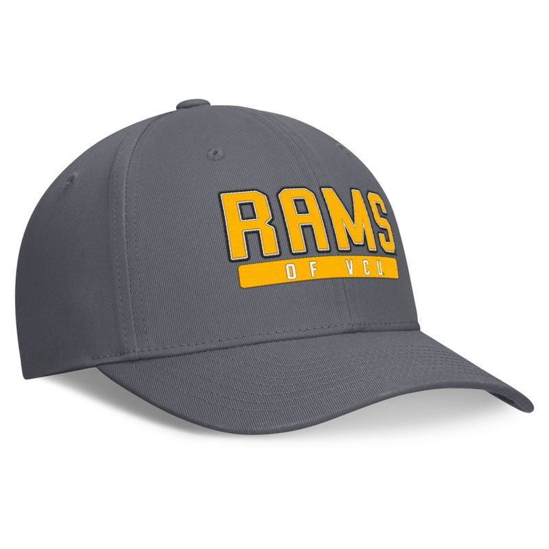 slide 3 of 4, NCAA VCU Rams Cotton Twill Snapback Hat: Adjustable Solid Gray Baseball Cap, 1 ct