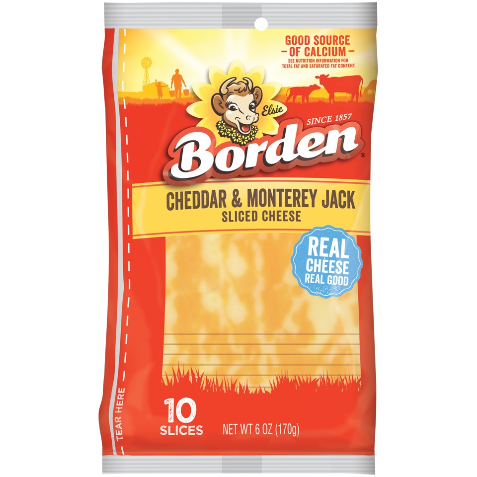 slide 2 of 3, Borden Cheese Slices, 6 oz