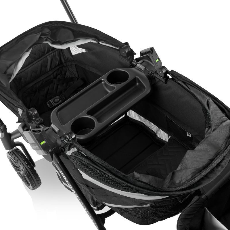 slide 12 of 37, Evenflo Pivot Xplore Dreamz Stroller Wagon with Infant Car Seat Adapter - Jetsetter Black, 1 ct
