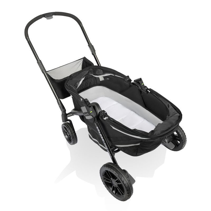 slide 16 of 37, Evenflo Pivot Xplore Dreamz Stroller Wagon with Infant Car Seat Adapter - Jetsetter Black, 1 ct