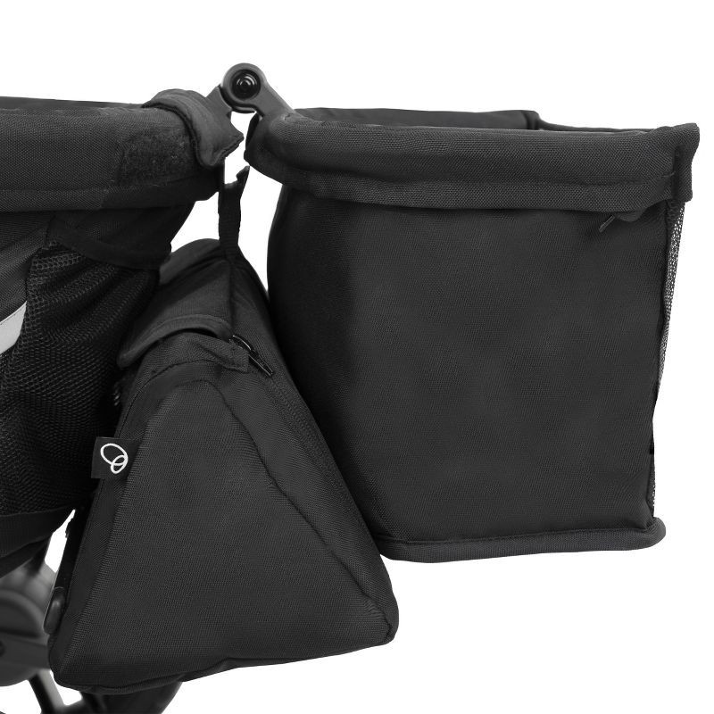 slide 17 of 37, Evenflo Pivot Xplore Dreamz Stroller Wagon with Infant Car Seat Adapter - Jetsetter Black, 1 ct