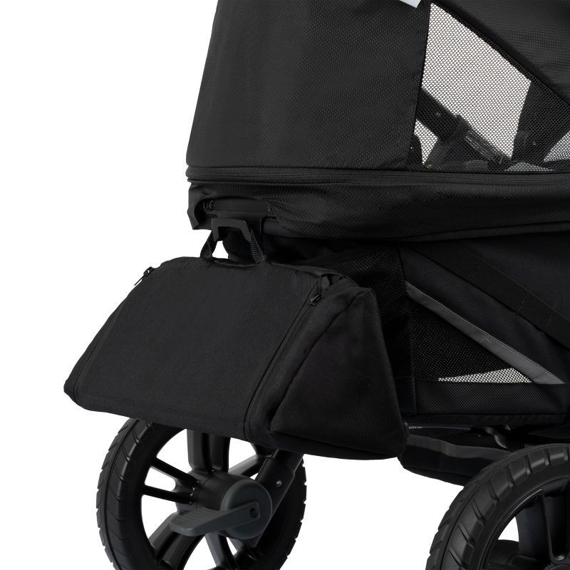 slide 18 of 37, Evenflo Pivot Xplore Dreamz Stroller Wagon with Infant Car Seat Adapter - Jetsetter Black, 1 ct