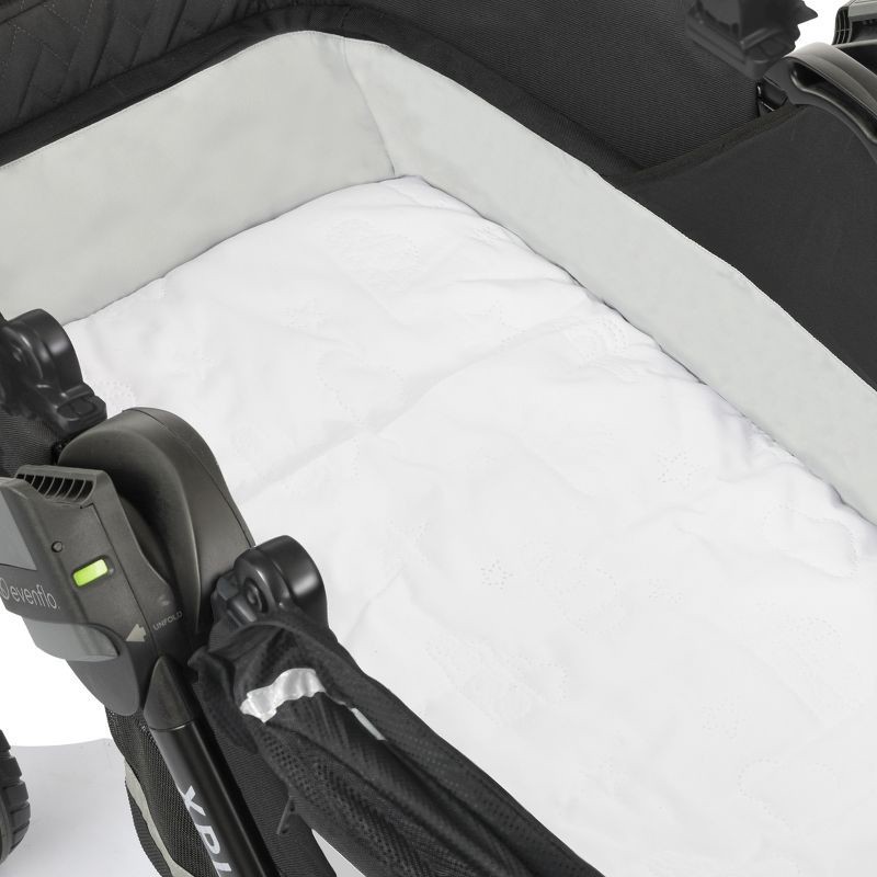 slide 20 of 37, Evenflo Pivot Xplore Dreamz Stroller Wagon with Infant Car Seat Adapter - Jetsetter Black, 1 ct