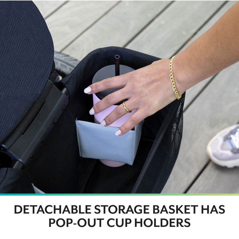 slide 7 of 37, Evenflo Pivot Xplore Dreamz Stroller Wagon with Infant Car Seat Adapter - Jetsetter Black, 1 ct