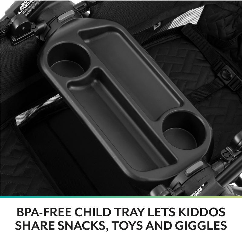 slide 8 of 37, Evenflo Pivot Xplore Dreamz Stroller Wagon with Infant Car Seat Adapter - Jetsetter Black, 1 ct
